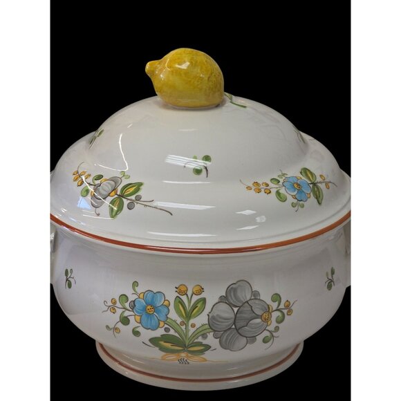 Villeroy & Boch Louisiana Vitro Porcelain Soup Tureen With Lid & Lemon Knob - Picture 6 of 16